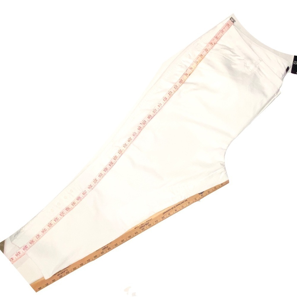 NWT Lauren Ralph Lauren White Cotten Stretch 4 Pockets Pants Equestrian Size 22W - Picture 10 of 12